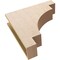 Ekena Millwork 6"W x 24"D x 24"H Thin Mediterranean Rough Cedar Woodgrain TimberThane Corbel, Primed Tan CORUR06X24X24MEDRCPR - alternate 4